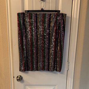 INC International Concepts Vibrant Sequin Pencil Skirt